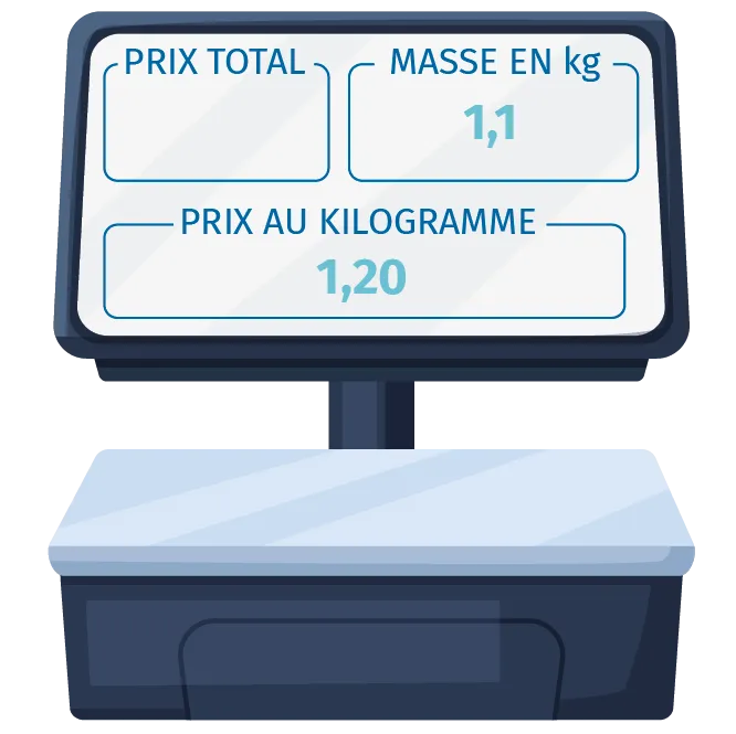 balance supermarché
